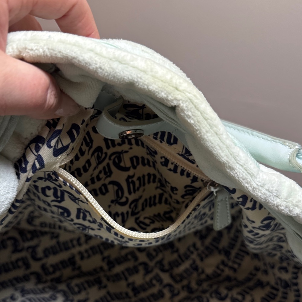 Vintage Juicy Couture Pastel Blue with Floral Embroidery - Picture 11 of 13